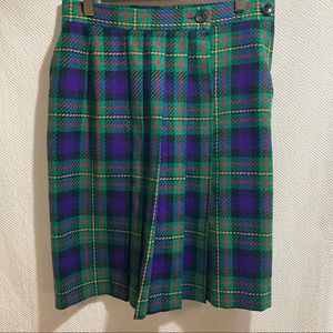 Vintage Pendleton Plaid Wool Skirt